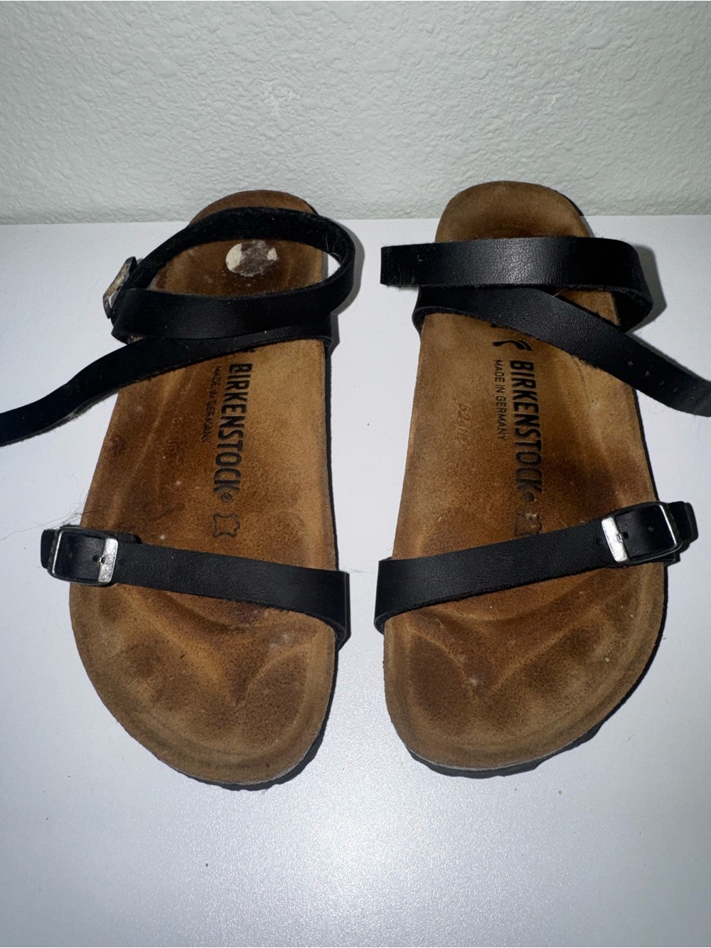Birkenstock Women's Black Multi-Strap Leather Sandals
